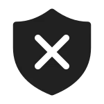 Shield Dismiss SVG Icon